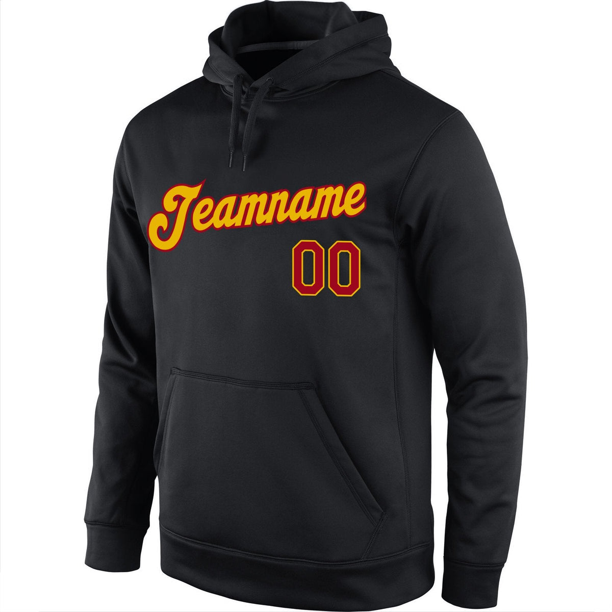Custom Black Classic Style Pullover Sport Fashion Hoodie Uniform