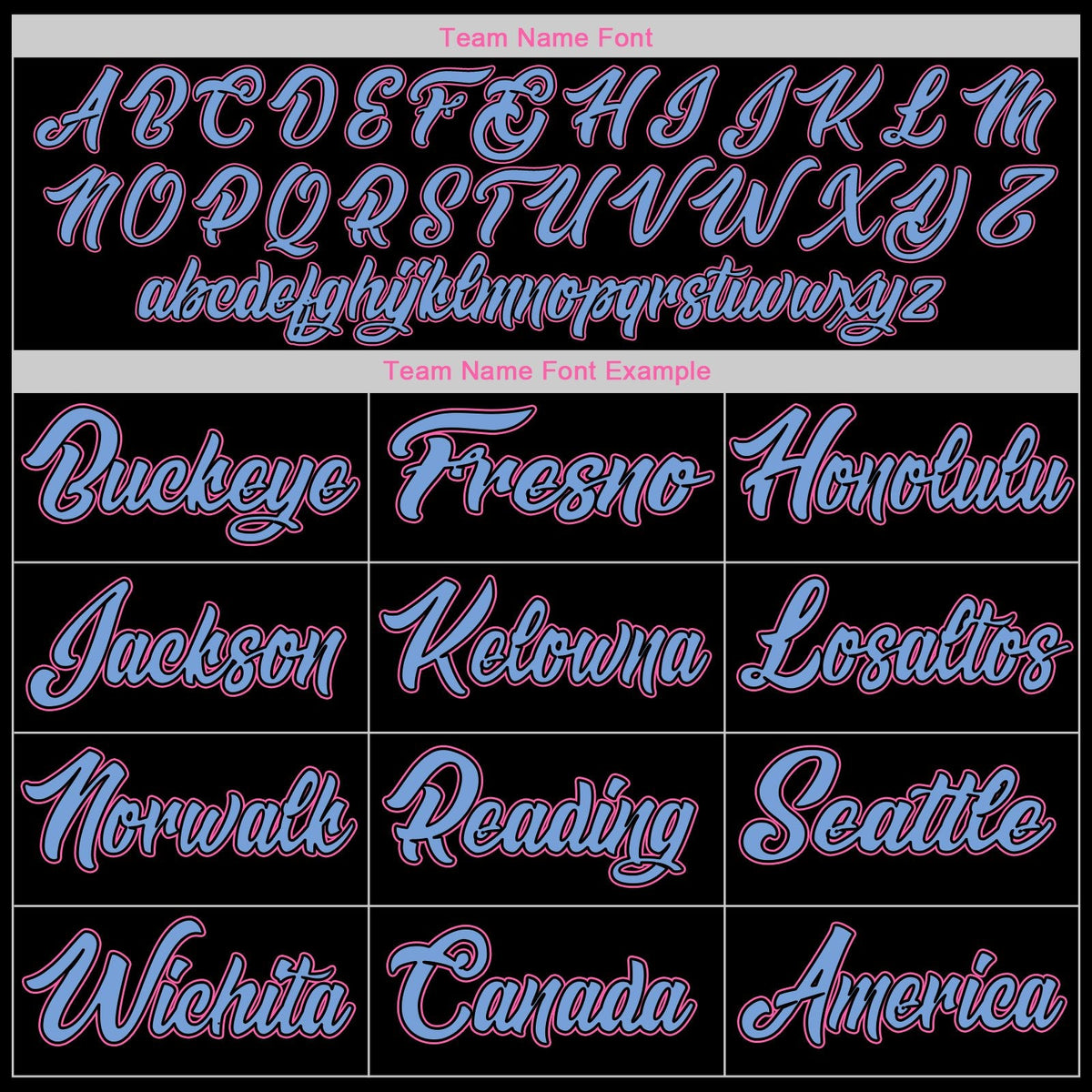 Custom Black Pink-Light Blue Classic Style Uniform Pullover Fashion Hoodie