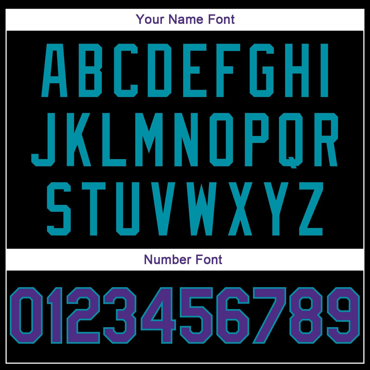 Custom Black Purple-Teal Classic Style Uniform Pullover Fashion Hoodie