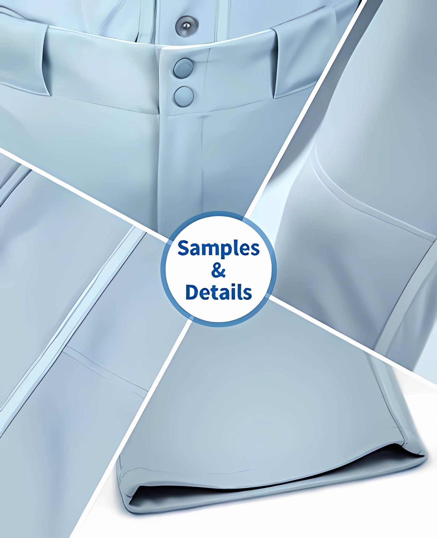 Custom White Royal-Gold Classic Fit Stretch Practice Knickers Baseball Pants