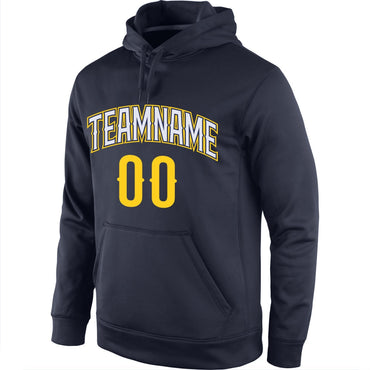 Custom Navy Classic Style Uniform Pullover Fashion Hoodie