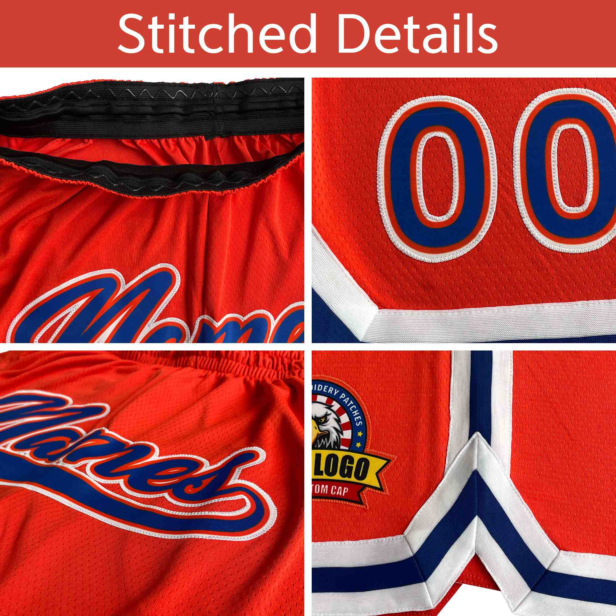 Custom Powder Blue Orange-White Font Personalized Graffiti Pattern Shorts